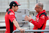 TEST BAHRAIN, (L to R): Charles Leclerc (MON) Ferrari with David Sanchez (FRA) Ferrari Chief Engineer, Vehicle Concept.
25.02.2023. Formula 1 Testing, Sakhir, Bahrain, Day Three.
- www.xpbimages.com, EMail: requests@xpbimages.com © Copyright: Batchelor / XPB Images